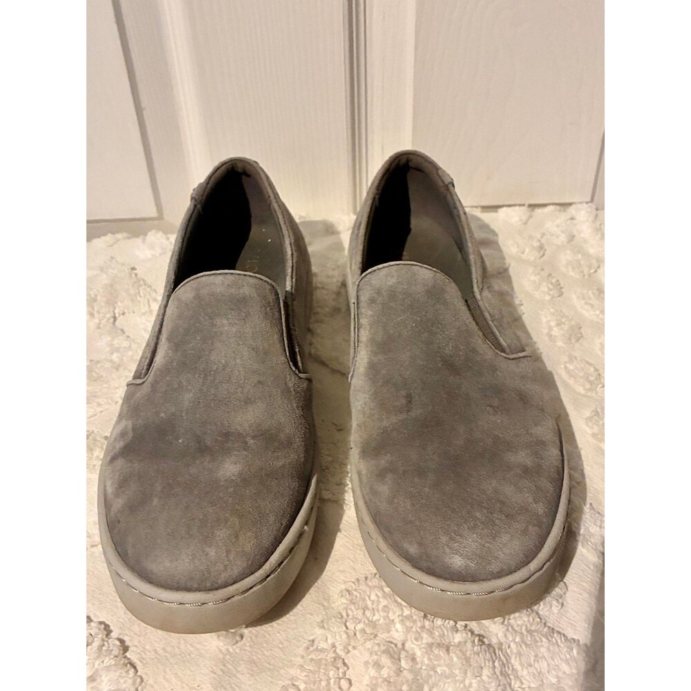 Vionic Gray Suede Avery Pro Non-Slip Sneakers Loafers Size 9